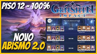 Ayaka & Klee Novo Abismo 2.0 - Piso 12 - 9 Estrelas | Genshin Impact