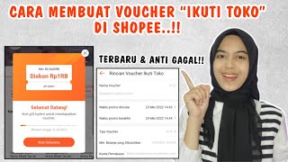 ATUR SKRG JG..!! CARA MEMBUAT VOUCHER IKUTI TOKO DI SHOPEE | FOLLOWERS SHOPEE AUTO NAIK 100% ORGANIK