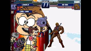 MUGEN: Lincoln Loud and Luan Loud Vs. He-Man (The Loud House Vs. Masters of the Universe)