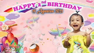 HAPPY 2nd BIRTHDAY ARSY BERSMA ANAK YATIM