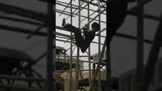 Jackie Chan's  tricks. #shorts #shortsvideo #jackiechan #parkour #parkourlife #jump.