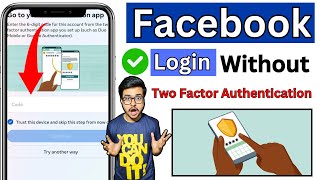 How to Login facebook without Two factor authentication code 2024 Bypass 2FA Problem Facebook