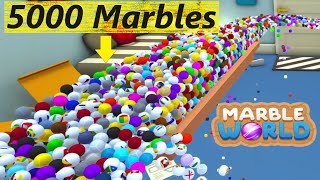 How many Marble can we Fit on this Tiny Marble Course??? in Marble World