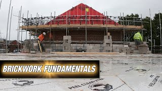 BRICKWORK FUNDAMENTALS 2020 : 3rd Lift Block Work Profile Setup : With Time Lapse Build (1080P)