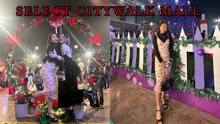 | Select CityWalk Mall Saket 😍| Christmas decorations 2023 🎄| @Papiyadebbarma26