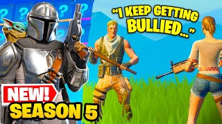 I Gave A 9 Year Old That Was Getting Bullied The *FULL* Battle Pass!