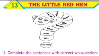 CLASS 4 BLOSSOM BIHAR ENGLISH UNIT-13 THE LITTLE RED HEN WORK BOOK ANSWERS 2024