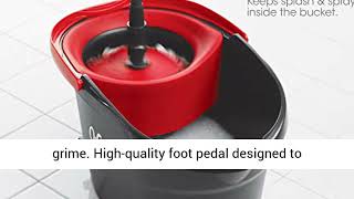 O-Cedar Easywring Microfiber Spin Mop & Bucket Floor Cleaning System with 3 Extra Refills