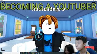 Becoming a youtuber in roblox! | Roblox | Youtube Life pt 1