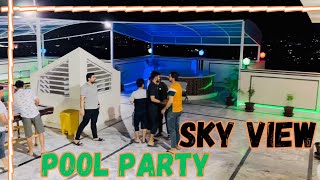 Sky View Pool night party 🎊