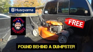 free find Husqvarna HU675AWD with the Kohler xt675 engine mower part 1