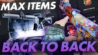 BACK TO BACK MAX ITEMS!! *INSANE CASHOUT* (CLASH.GG)