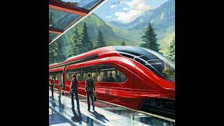 6 Modern Train Red Color for Train and Raolway Companies! AIAutoDesigns