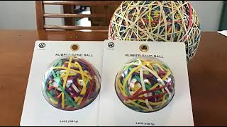 Rubber band ball part 12 - Is my rubber band ball solid rubber bands?