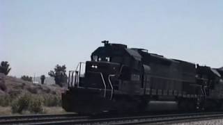 Southern Pacific Mixed Freight Heads West on Beaumont Hill