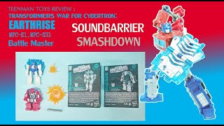 TRANSFORMERS WAR FOR CYBERTRON: EARTHRISE Battle Master SOUNDBARRIER & SMASHDOWN