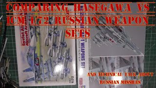 Comparing Hasegawa vs ICM 1/72 Russian Weapon Sets & Technical Talk About Russian Missiles