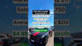 2014 Mini Cooper Countryman S sold for 6750$ on the car auction in California #auctioncars #carmax