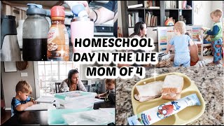 DAY IN THE LIFE OF A HOMESCHOOL MOM OF 4 // Mama Approved