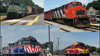 Railfanning Blue Island-Vermont Street. FT: Chicago Rail Link OMLX 4200, METX 425, & Metra F40's