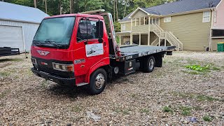 Starting My First Towing Company!1991 hino fb14 rollback flatbed towtruck#viral#business#youtube#cat