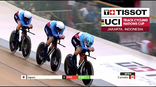 1st round, Men Team Pursuit 4 km | 2023 Tissot UCI Track Nations Cup - Jakarta