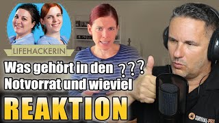 SURVIVAL-PRO reagiert auf: Lifehackerin "Was gehört in den Notvorrat und wieviel?"