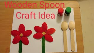 Flower with Wooden Spoons | Easy DIY Crafts for Kids