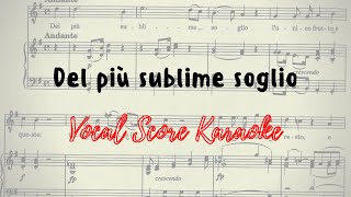 Del più sublime soglio Vocal Score / Karaoke La Clemenza di Tito