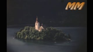 Lake Bled Slovenia 1960 old cine film 324