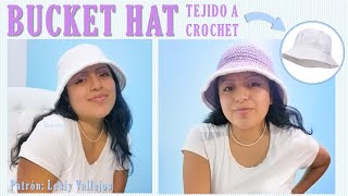 BUCKET HAT a CROCHET *Gorro o sombrero de pescador* - ¡Oportunidad para venta! | Lesly Vallejos❤️