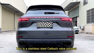 For Porsche Cayenne Stainless Steel Catback