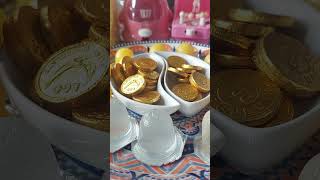 Platter of Gold Coins Chocolates #shorts