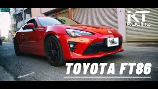 (HD)TOYOTA FT86 ZN6 installed KT Racing Coilovers