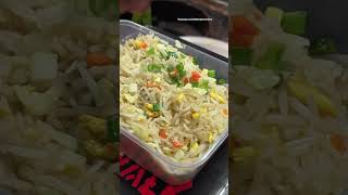 Delicious Chinese Food Fried Noodles Egg Fried Rice - Chinese Street Food by Young Street Vendor!