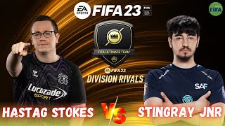 STINGRAY JNR VS HASHTAG STOKES - FIFA 23 / DIVISION RIVALS / PRÓ VS PRÓ