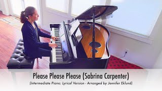 Please Please Please (Sabrina Carpenter)  Piano Sheet Music for Intermediates (Lyrical Version)