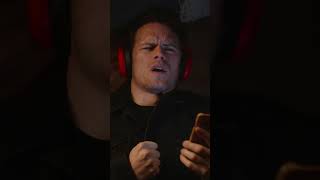 Sam Heughan "sings" like Celine Dion #shorts #short #loveagainmovie #samheughan