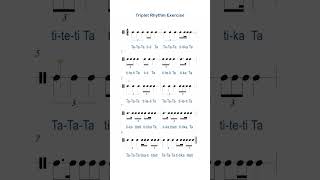 Simple Trick to Sight Read The Triplets #shorts #musiclessons