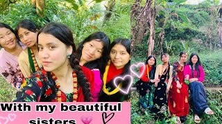 Spend the day with me & my sisters 💗in Rolpa hometown //sister’s vlog//