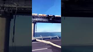 Враги взорвали Крымский мост. Crimean bridge has been blown up now.