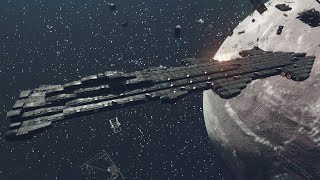 Starfield: 400 Meter Long Capital Ship patrols Serpentis.