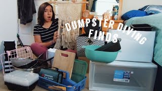 What I found dumpster diving! | Moving out of college because of COVID-19 | College dumpster diving