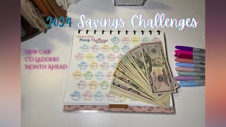 Cash Stuffing $282 to savings challenge #sidehustle