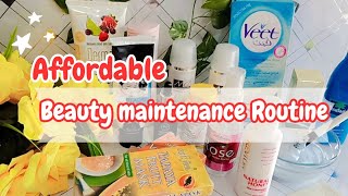 Affordable Beauty Maintenance Routine|Self Pamper Routine|Hair care,Skincare,Face bleach