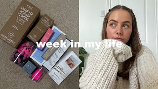 weekly vlog: errands, sephora rouge haul, organizing, pr unboxings, new cleanser, cozy nights