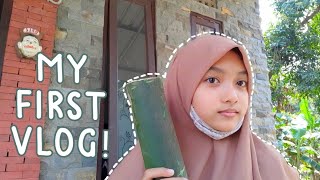 VLOG #1 || Jadi nggak ya⁉️...Kerkel bikin Kerajinan Bambu 🍃 Afifah RN