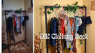 DIY|CLOTHING RACK|USING PVC PIPES