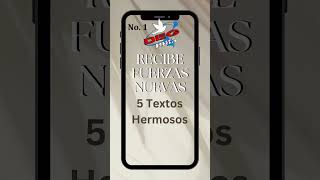 5 TEXTOS RECIBE FUERZAS NUEVAS  No. 1 new #shorts_videos