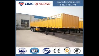 CIMC tri-axle 45ft dropside flatbed trailer